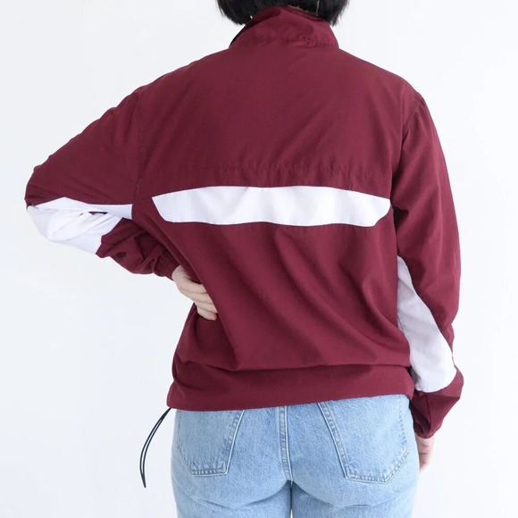 Russell Athletic Maroon Quarter Zip CMU Chippewas Windbreaker Pullover Jacket S - Picture 3 of 12